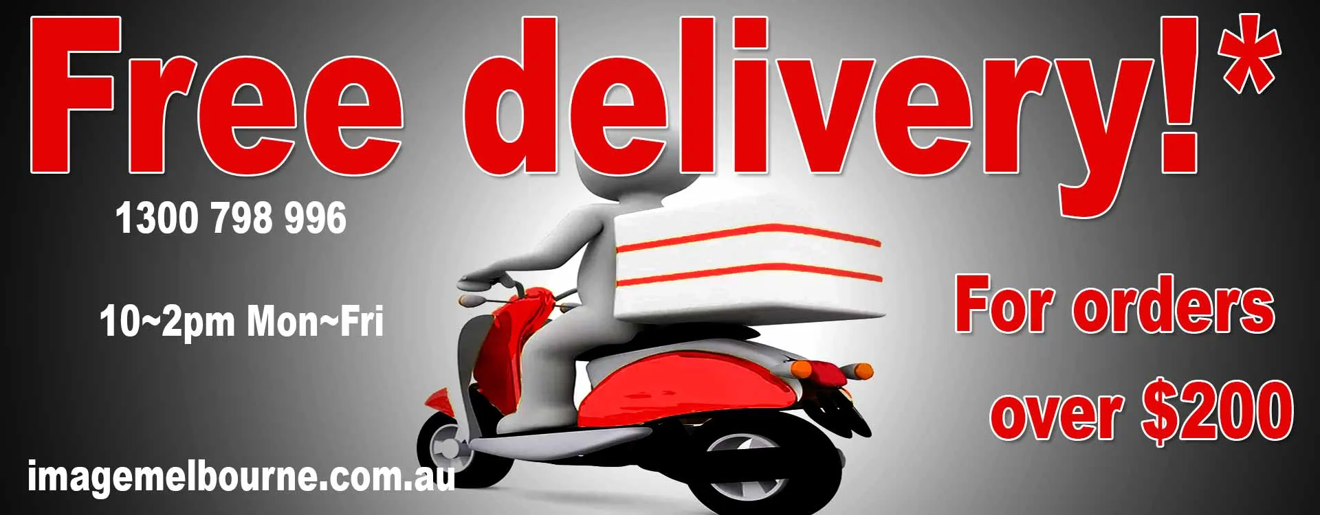 Free delivery for orders over $250*